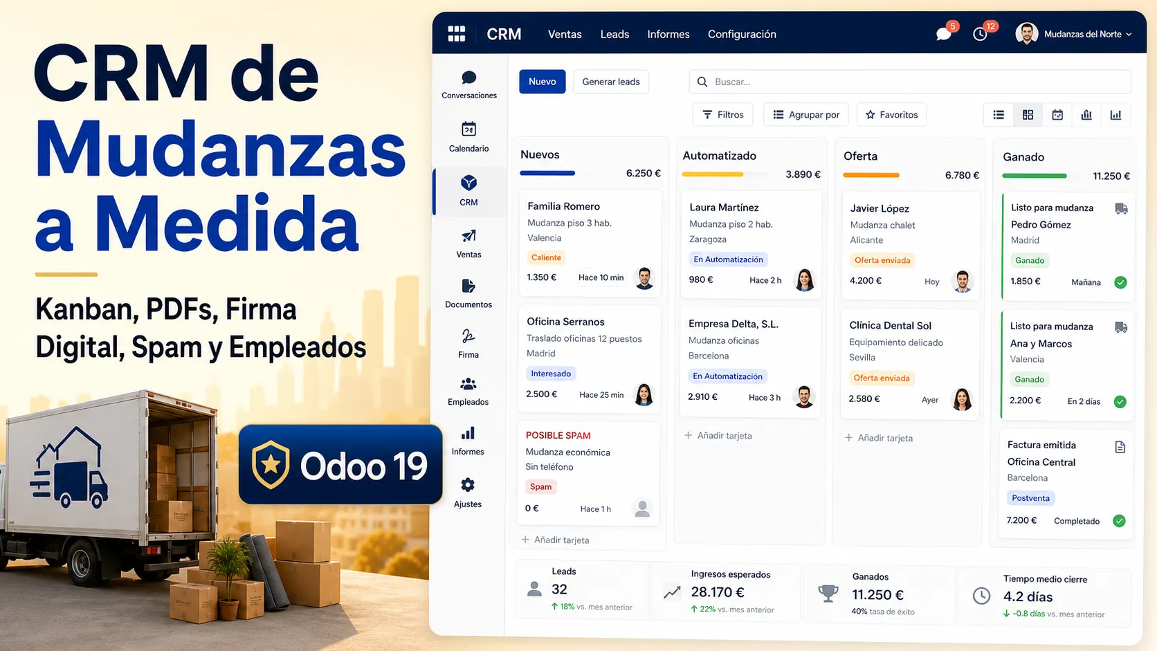 Odoo CRM project preview